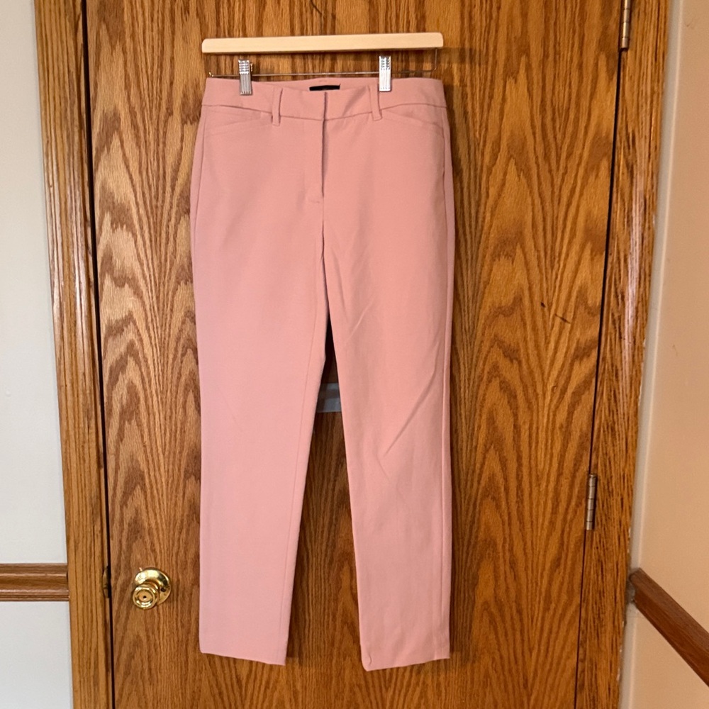 Pink Slim Ankle Pants